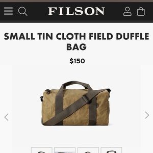 Filson water-resistant Duffle Bag Utility Bag